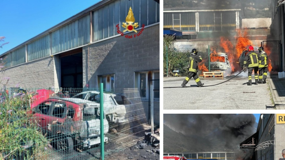 Crevola: un cassone porta carta all'origine del rogo che ha distrutto due auto