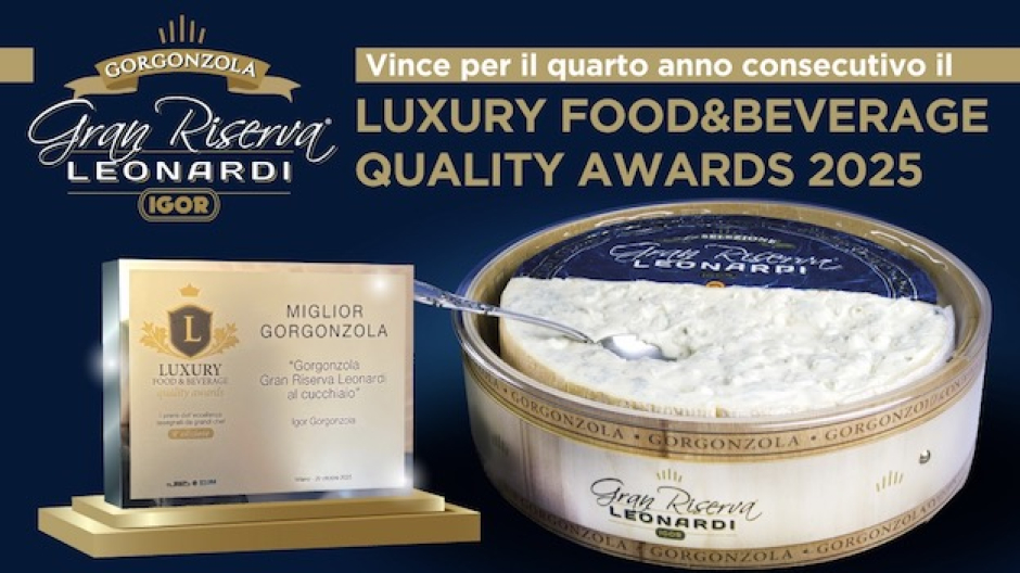 Igor Gorgonzola, riconoscimento al Luxury Food & Beverage Quality Awards
