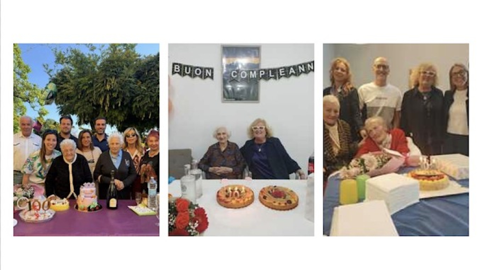 Novara, festa per tre centenarie