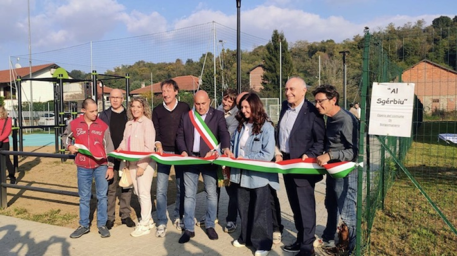 Borgomanero, riqualificata nuove area polifunzionale a Santa Cristina