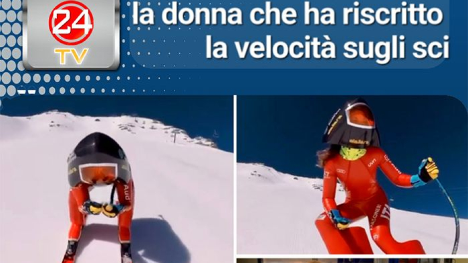 Valentina Greggio, la più veloce al mondo sugli sci, nella nuova puntata di Libertà