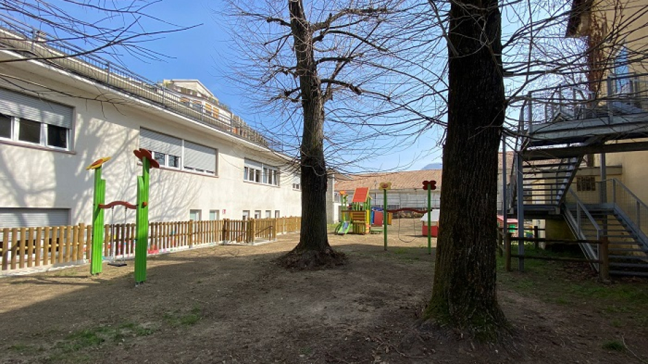 Manutenzione degli alberi a Santhià