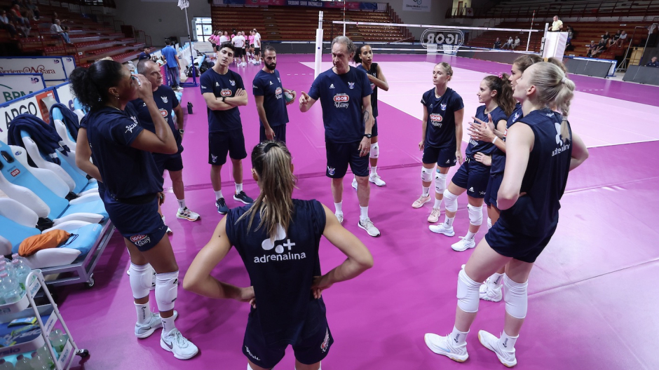 Igor Volley, parità nell'allenamento congiunto con Bergamo