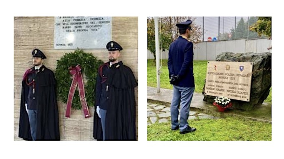 Novara, la Polizia di Stato ha ricordato i propri defunti