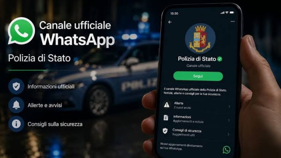 Partito il canale WhatsApp della Polizia di Stato 
